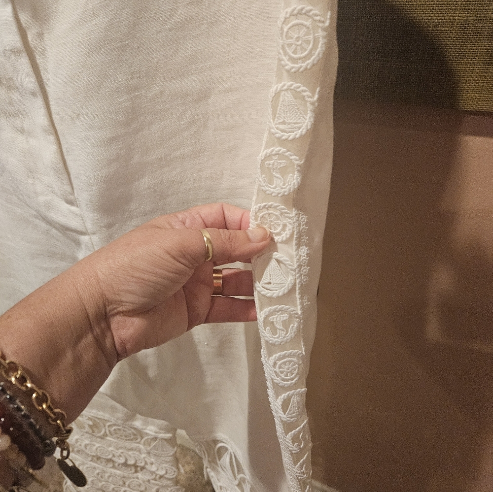 ZIMMERMAN Nautical White Linen Pants - Picture 9 of 17